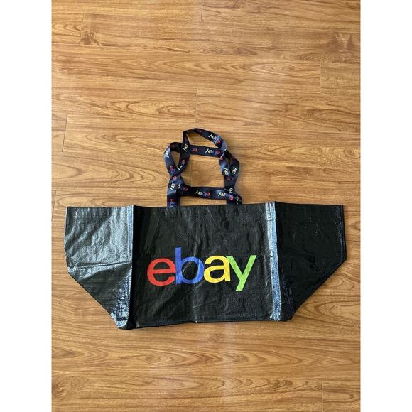 eBay Logo Branded IKEA style Frakta Large Tote Shopping Bag eBayana Shipping - Picture 1 of 7